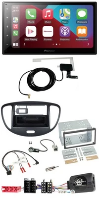 Pioneer USB Bluetooth DAB Lenkrad 2DIN Autoradio für Hyundai i10 2009-2013 schwa - Bild 1 von 4
