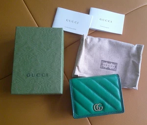 Original Gucci kompakte Geldbörse Damen grün NEU NEU NEU - Bild 1 von 7