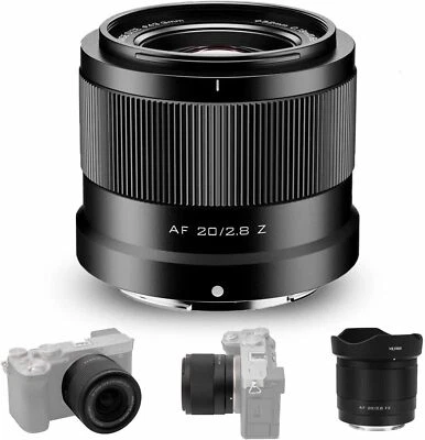 Viltrox 20mm F2.8 Full Frame Lens for Nikon Z-Mount Cameras Z5 Z7 Z6II Z7II Z9 - Image 1 of 4