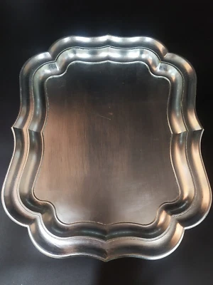 Vassoio Grande in Melamina 2 Varianti: Argento o Oro - 50cm - Immagine 1 di 4