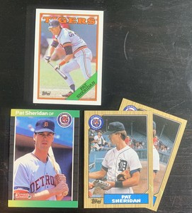 Pat Sheridan Baseball Cards. Detroit Tigers