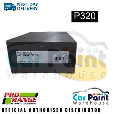 PRORANGE Pro Range P320 6+1 Hole H&L DA Sanding Discs 150mm / 6" 100pk