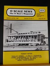 O Scale News #91 1987 March April Small Town Church Trolley Wiring