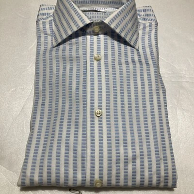 camicia cotone giampaolo con polsino per gemelli/bottoni collo francese - Immagine 1 di 4