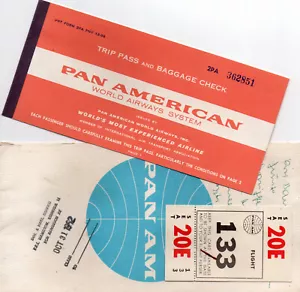 Pan American Ticket + Mappe, New York-Bermuda 1962 - Bild 1 von 1