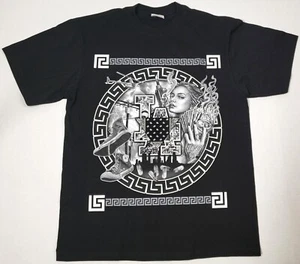 Los Angeles T-shirt LA City Hustle Money Urban Streetwear Men's Black Tee - Picture 1 of 2