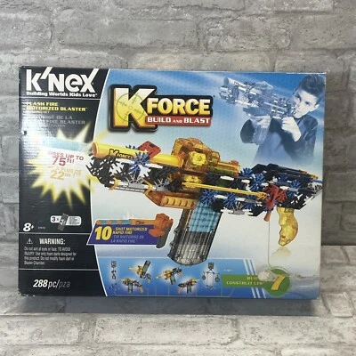 K'NEX K-Force Flash Fire Motorized Blaster Building Set 288 Pieces New Sealed - Image 1 of 4
