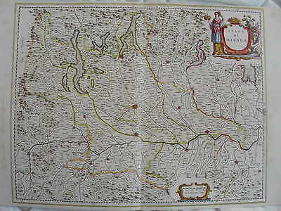 Mappa Stato Milano 1640 Pavia Novara Como Bergamo Crema Brescia Cremona Vogogna • 12.50€