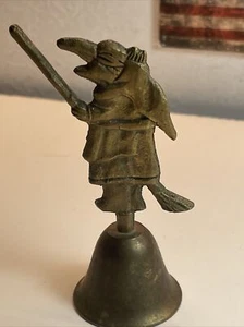 msr imports inc brass witch bell 3 1/2'' tall rare - Picture 1 of 8