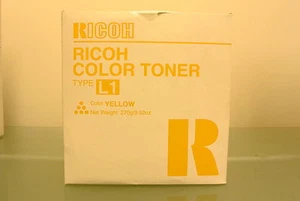 Tóner de color amarillo Ricoh Savin Lanier tipo L1 887896 Aficio 6010 6110 OEM - Imagen 1 de 1
