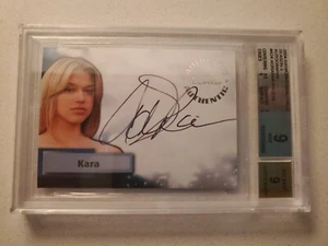 ADRIANNE PALICKI Inkworks Smallville Season 3 KARA A24 Autograph BGS 9 MINT - Picture 1 of 6