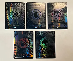 Oil Slick Land Set 5 Phyrexia All Will Be One MTG Lands - textured - Bild 1 von 9