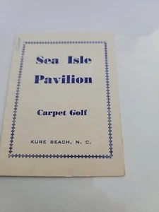 Sea Isle Pavilion Kure Beach North Carolina Teppich Golf Scorekarte - Bild 1 von 3