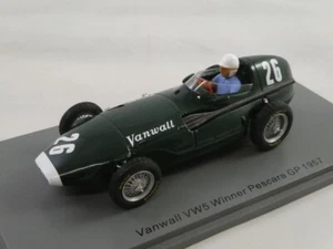 Spark Vanwall VW5 #26 Stirling Moss Winner Pescara Gp 1957 1/43 S7206 - Imagen 1 de 3
