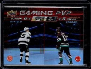 2024-25 Upper Deck Series 1 Gaming PVP Quinton Byfield Trevor Zegras #GPVP-9 - Picture 1 of 2