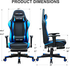 GTRACING Footrest, Ergonomic Computer Game Desk, Reclining Gamer Chair Seat with
