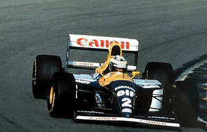 Vintage Formula One F1 Racing 35mm Slide Photo Alain Prost Williams Renault Car  - Picture 1 of 3