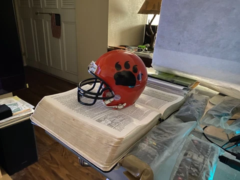2006-2007 British Columbia Lions mini helmet Cover