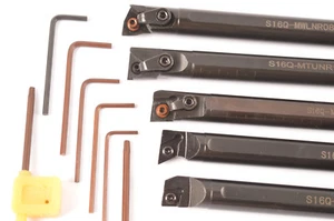 5PCS 16mm Internal BORING BARS MWLNR08 + MTUNR16 + SDUCR11 + SCLCR09 + MCLNR12 - Picture 1 of 6
