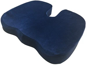Blue Spin, Coccyx & Back Support Pressure Relieve Memory Foam Car Seat Cushion - Picture 1 of 4
