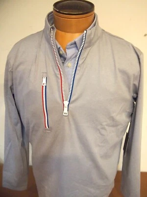 G/FORE Performance Fabric Grey Quarter Zip Pullover Windbreaker NWT Large $165 - Image 1 of 4