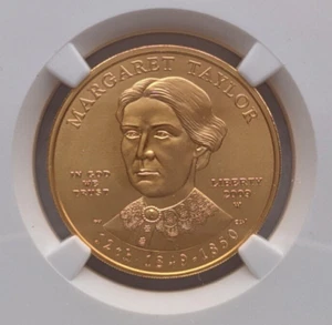 2009 Margaret Taylor BU NGC MS70 Box COA 1/2 Oz Gold First Spouse $10 Coin - Picture 1 of 7