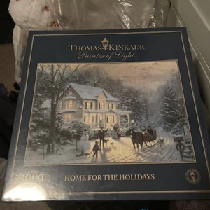 Jigsaw Puzzle Thomas Kinkade Home For The Holidays 1000 Pieces NEW Gibsons - Picture 1 of 3