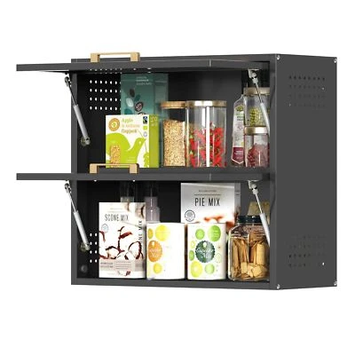 Wall Kitchen Cabinet Storage Organizer Metal Wall Cabinet With Adjustable Shelf  - Image 1 of 4
