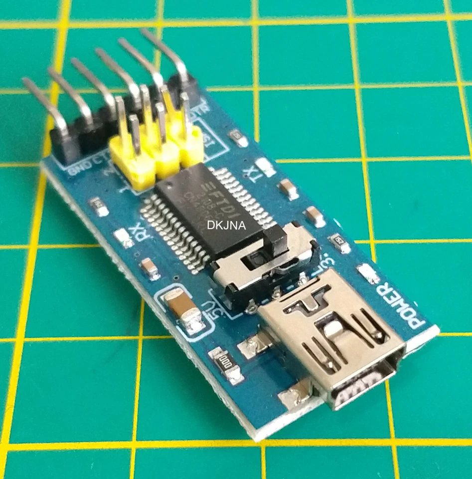 FTDI Serial Adapter FT232RL FT232 TTL 5V 3.3V USB UART for ESP8266 Arduino Blue - Image 1 of 4