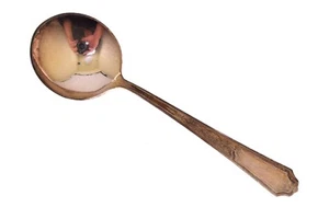 International Silver Rogers Bros Ancestral Round Bowl Soup Spoon 5 3/8" - Picture 1 of 2