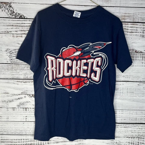 Vintage Starter Houston Rockets NBA AOP All Over Print T-Shirt Youth Boys Large Cover