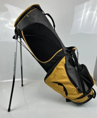 Sun Mountain 4-Way Stand Golf Bag Dual Carry Strap Yellow/Black - Image 1 of 4