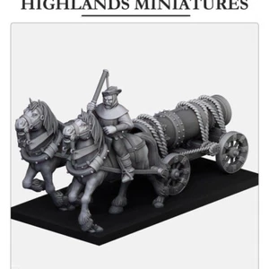 Chariot bombard Gallia - Miniatures Highlands - Le royaume médiéval 28 mm - Photo 1/1