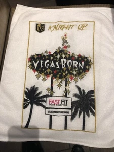 R1/G4 VEGAS GOLDEN KNIGHTS VEGAS BORN FASTFIT TOWEL 4/16/19 SAN JOSE SHARKS - Picture 1 of 1