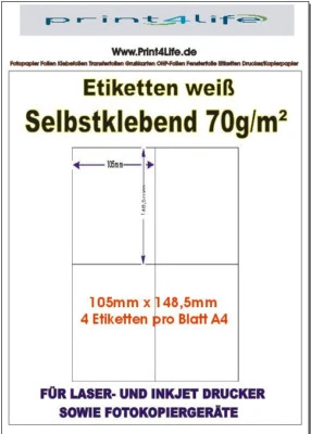 50x Paket Etiketten 210 x 148,5 DHL Paketmarken Aufkleber 210x148 Internetmarke - Bild 1 von 4