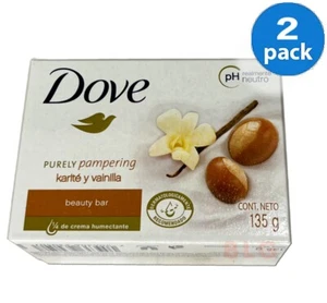 DOVE PURELY PAMPERING Cream Bars 4.75 oz Hand Face Moisturizer Bath Jabon 2-Pack - Picture 1 of 2
