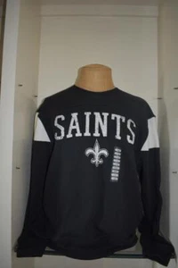 '47 Para hombres New Orleans Saints Groundbreak Onset Cuello Redondo Sudadera Negra Grande - Imagen 1 de 2