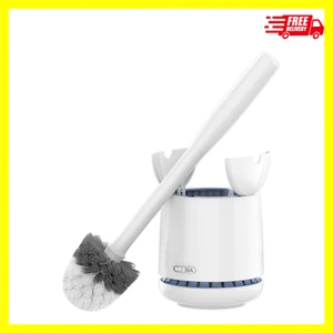 Toilet Bowl Brush and Holder, Premium Quality, with Solid Handle and Durable Bri - Picture 1 of 4