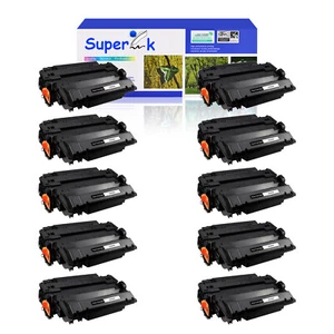 10PK CE255X 55X Black Toner Compatible For HP LaserJet Pro 500 MFP M521DN M521DW - Afbeelding 1 van 24
