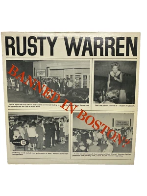 Rusty Warren Banned In Boston LP 1963 Jubilee Records JGM 2049 Vinyl Foto 1 de 4