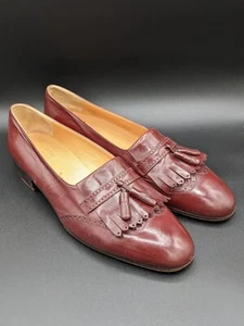 Givenchy Gentleman Paris Mens Size 11 Genuine Leather Brown Tassel Loafers - Picture 1 of 7