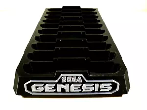 New! Oem SEGA Game Ten Cartridge 10 Game Holder Tray Storage Black Vintage Cart - Picture 1 of 3