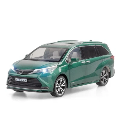 1:24 Diecast Vehicle for Toyota Sienna Model Car Toy Collectible Sound Light Toy - Image 1 of 4