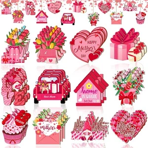 Barydat 36 Pcs Mother's Day Hanging Ornaments Mothers Wooden Tree... - Picture 1 of 7