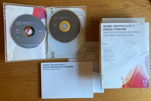 ADOBE CREATIVE SUITE 3 DESIGN STANDARD MAC w/SN & SNOW LEOPARD + various OS X - Picture 1 of 9
