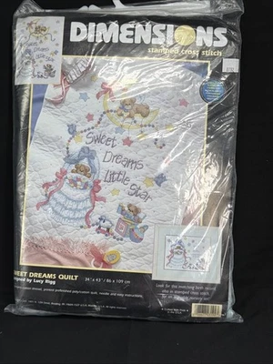 Dimensions 3171 TWINKLE TWINKLE LITTLE STAR QUILT Stamped Cross Stitch SEALED - Image 1 of 4