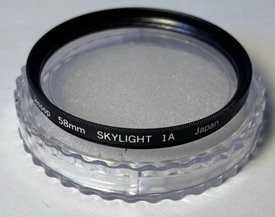Jessops - 58mm Skylight 1A Filter - Case / vgc - Image 1 of 3