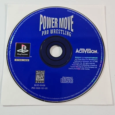 Power Move Pro Wrestling Sony PlayStation 1 PS1 Disc Only Tested - Image 1 of 4