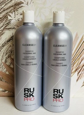 2 Bottles Rusk ~ Professional Shampoo for Normal Hair 33.8 fl oz Each - Image 1 of 2