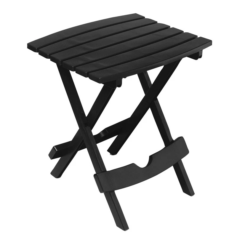 Adams 8510-02-3734 Black Polypropylene Folding Side Table 19.75 H x 17.375 W in. - Image 1 of 1
